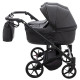 Універсальна коляска 2 в 1 для двійні Adamex Leo Duo Eco SA-2 чорний
