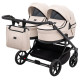 Універсальна коляска 2 в 1 для двійні Adamex Leo Duo Eco SA-7 лате