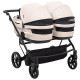 Універсальна коляска 2 в 1 для двійні Adamex Leo Duo Eco SA-7 лате