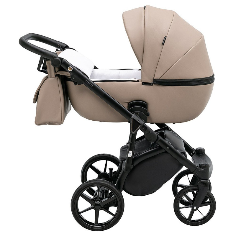Універсальна коляска 2 в 1 Adamex Nola Eco sa-9 темний капучино