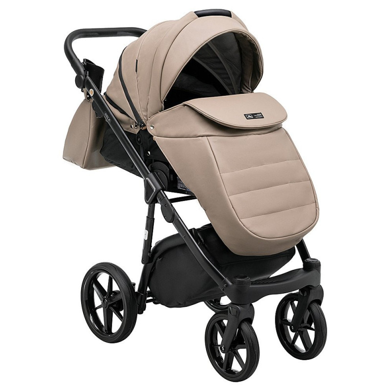 Універсальна коляска 2 в 1 Adamex Nola Eco sa-9 темний капучино