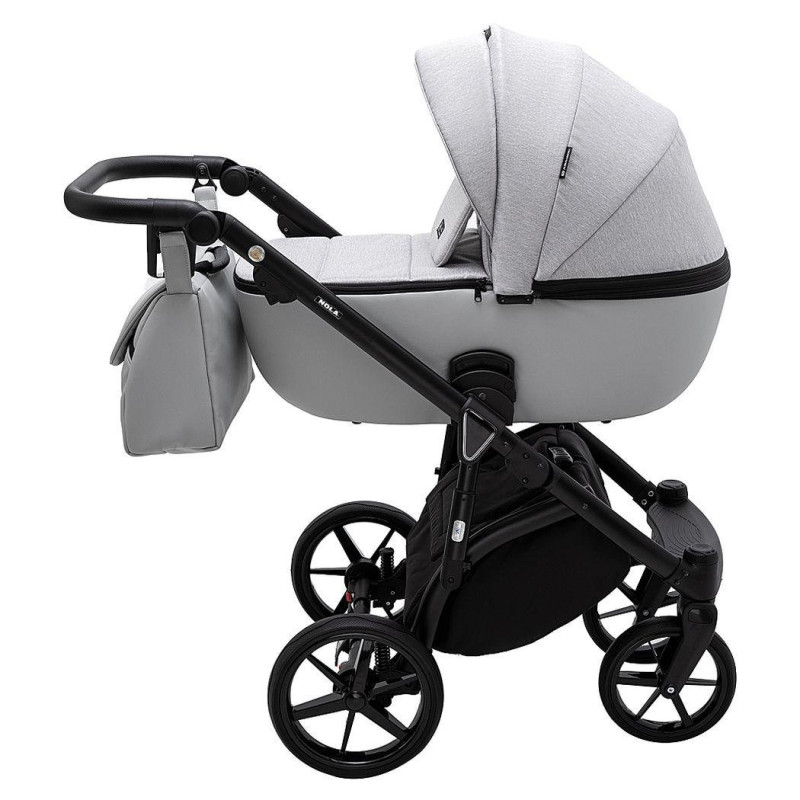 Універсальна коляска 2 в 1 Adamex Nola ps-46 світло-сірий