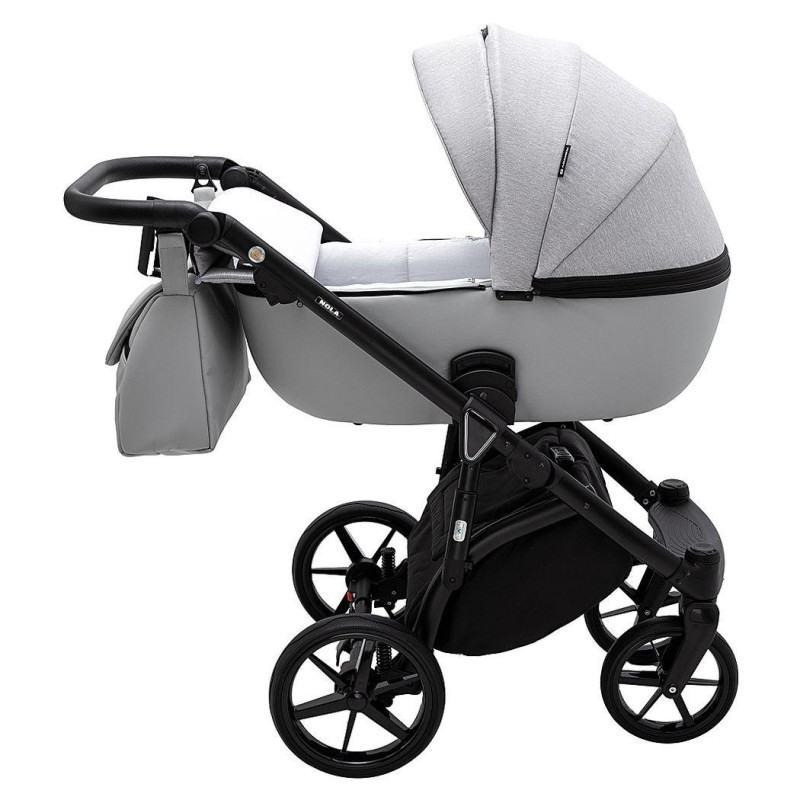 Універсальна коляска 2 в 1 Adamex Nola ps-46 світло-сірий