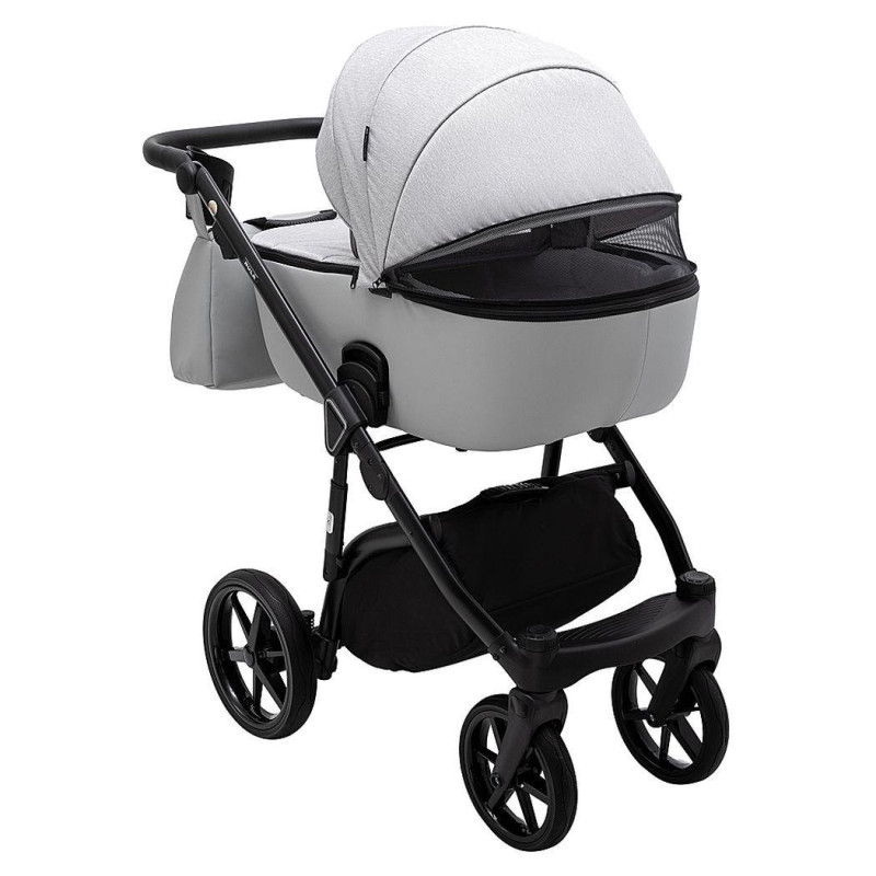 Універсальна коляска 2 в 1 Adamex Nola ps-46 світло-сірий