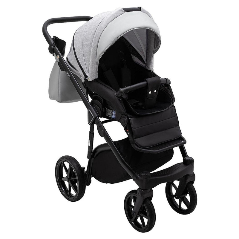 Універсальна коляска 2 в 1 Adamex Nola ps-46 світло-сірий