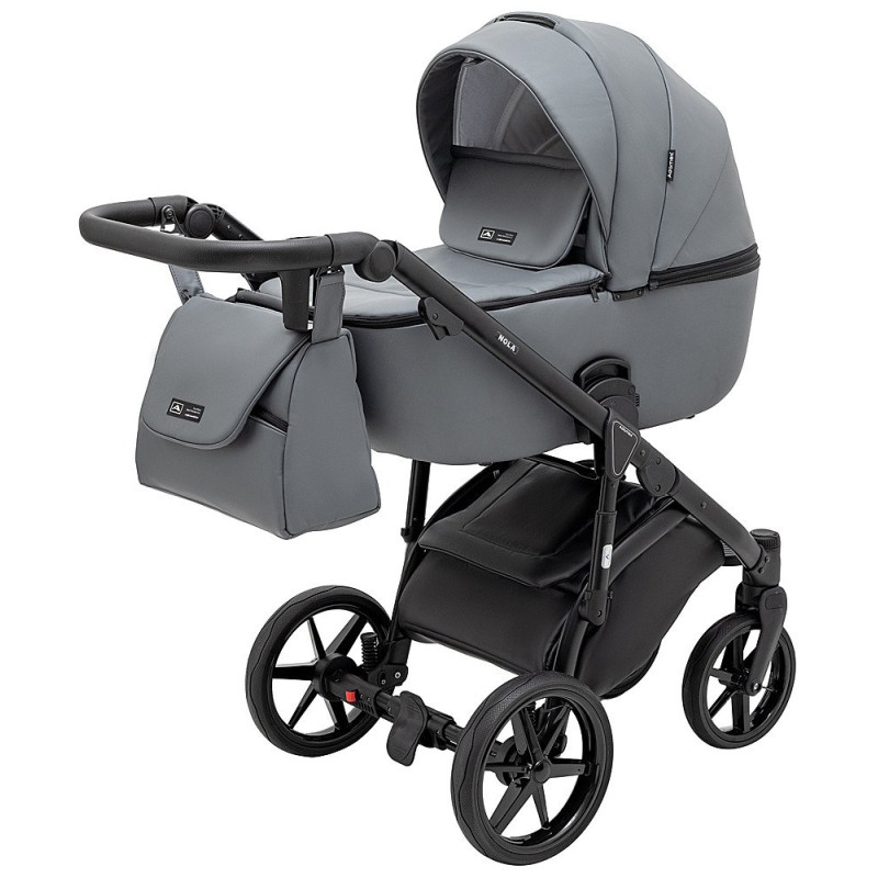 Універсальна коляска 2 в 1 Adamex Nola Eco сірий