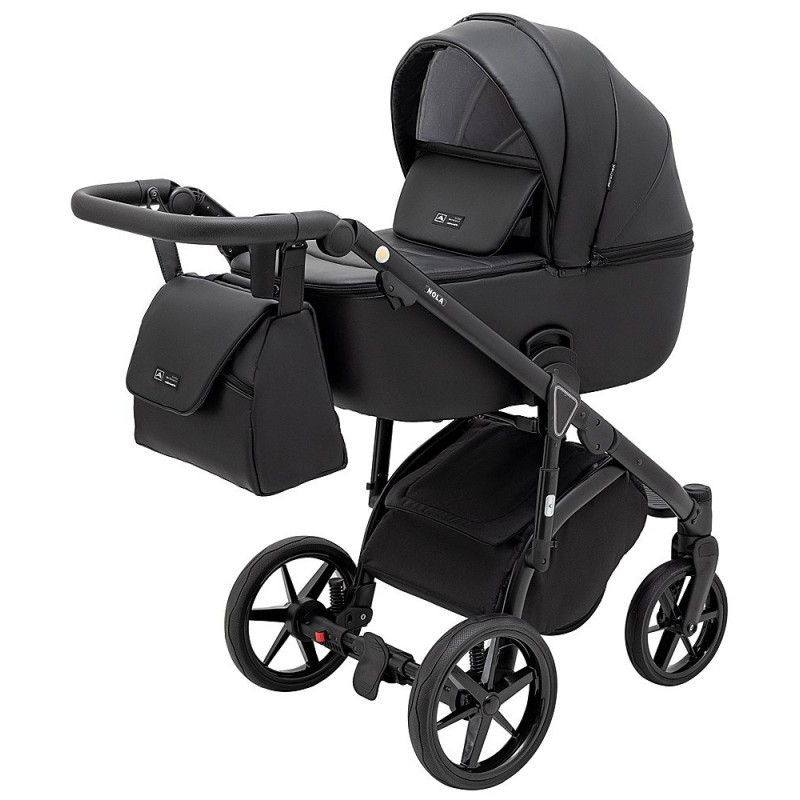 Універсальна коляска 2 в 1 Adamex Nola Eco чорний