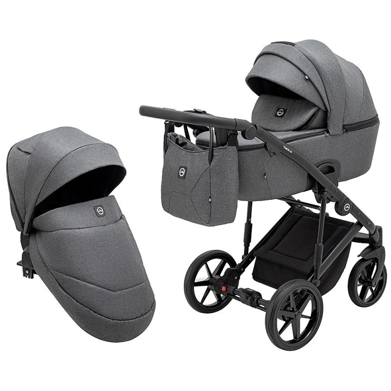 Універсальна коляска 2 в 1 Adamex Mobi Air Thermo New TIP tk-57 графіт