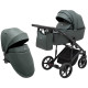 Універсальна коляска 2 в 1 Adamex Mobi Air Thermo New ECO темо-зелений