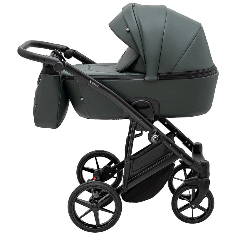 Універсальна коляска 2 в 1 Adamex Mobi Air Thermo New ECO темо-зелений
