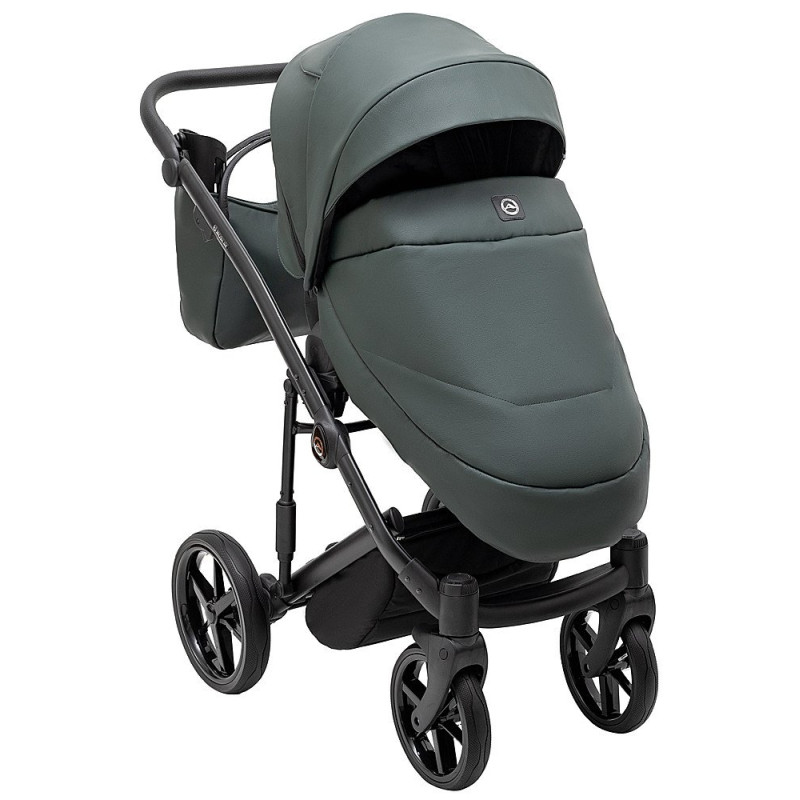 Універсальна коляска 2 в 1 Adamex Mobi Air Thermo New ECO темо-зелений