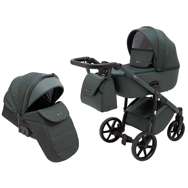 Універсальна коляска 2 в 1 Adamex Nola Natura 12 forest