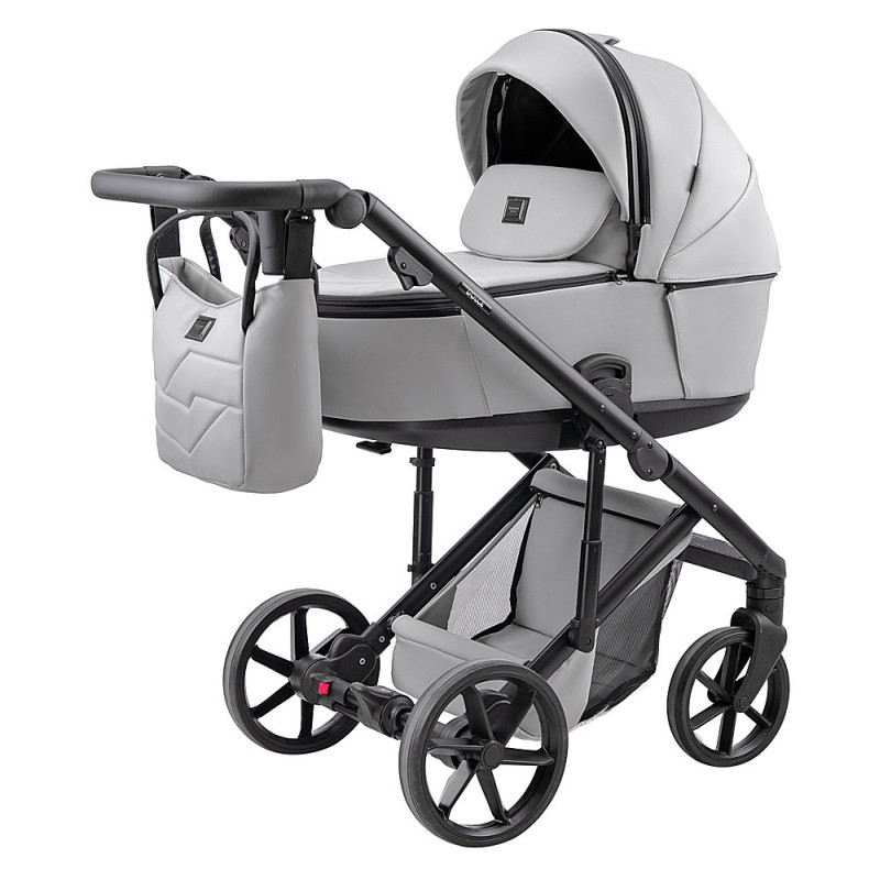 Універсальна коляска 2 в 1 Adamex Dolce Eco SA-3 світло-сірий