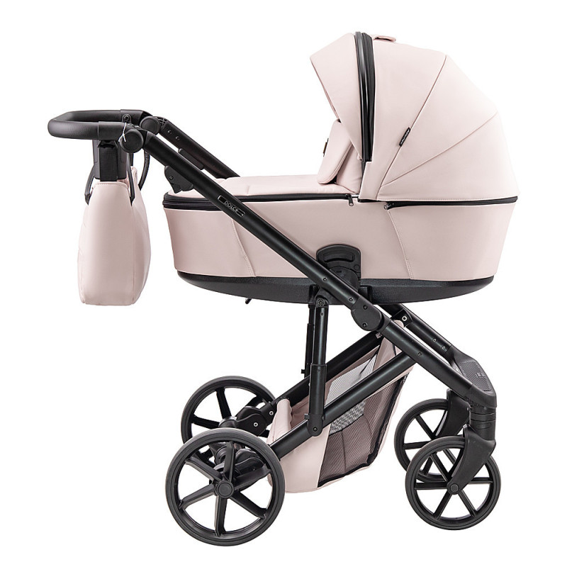 Універсальна коляска 2 в 1 Adamex Dolce Eco SA-15 рожевий пудра