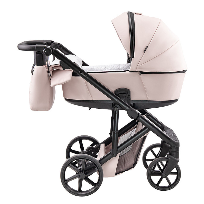 Універсальна коляска 2 в 1 Adamex Dolce Eco SA-15 рожевий пудра