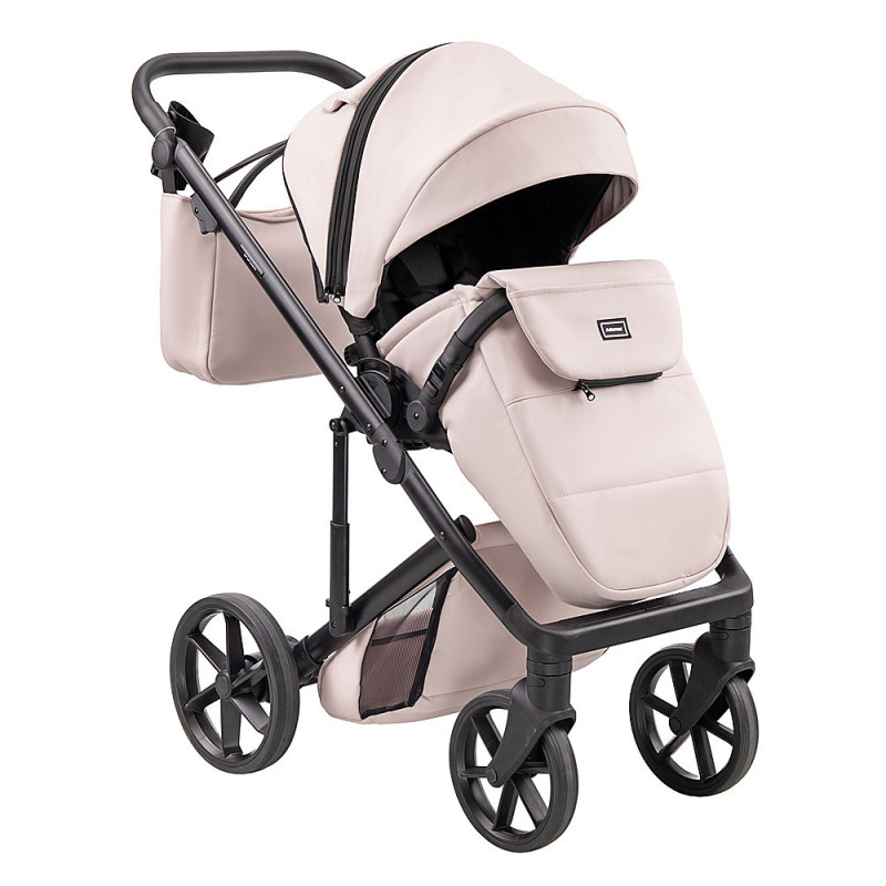 Універсальна коляска 2 в 1 Adamex Dolce Eco SA-15 рожевий пудра