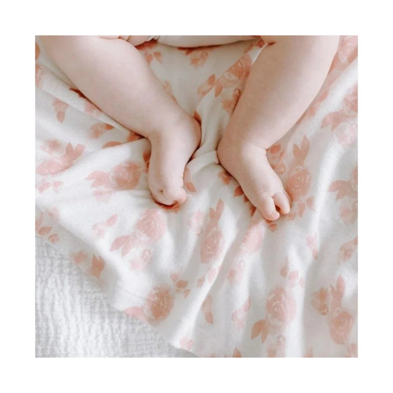 Пелюшка ADEN+ANAIS Подарунковий набір з трикотажного мусліну + шапочка rosettes