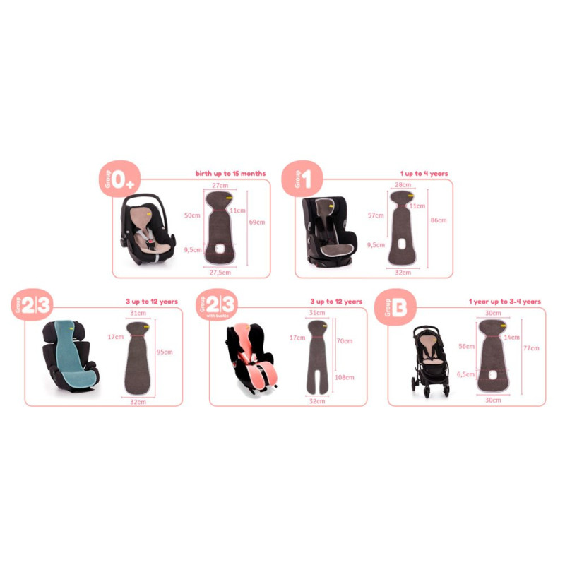 Конверт AeroMoov Дихаючий вкладиш AeroMoov Air Layer для автокрісел групи 0 Sand