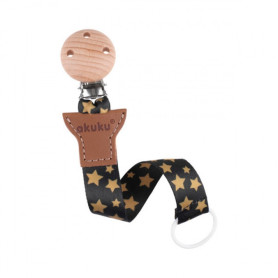 Універсальна стрічка для пустушки Зірочки срібні Akuku A0585