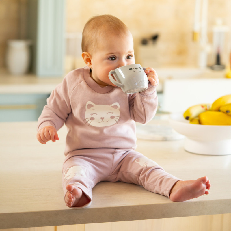 Похила чашка для навчання пити Сіра Akuku A0695