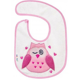 Нагрудник на липучці малий Рожева Сова Akuku A1305