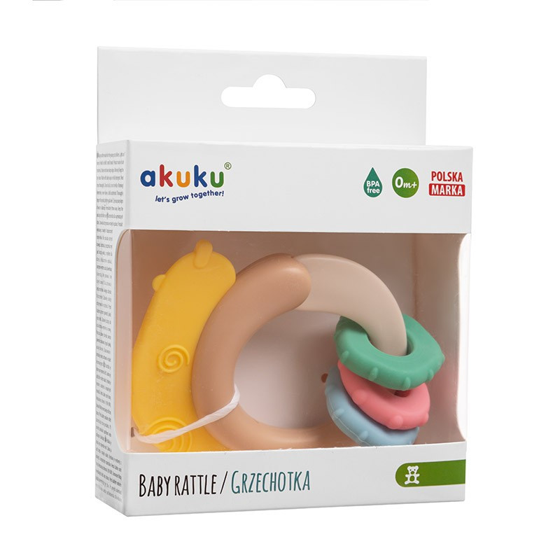 Брязкальце прорізувач Равлик Akuku A0541