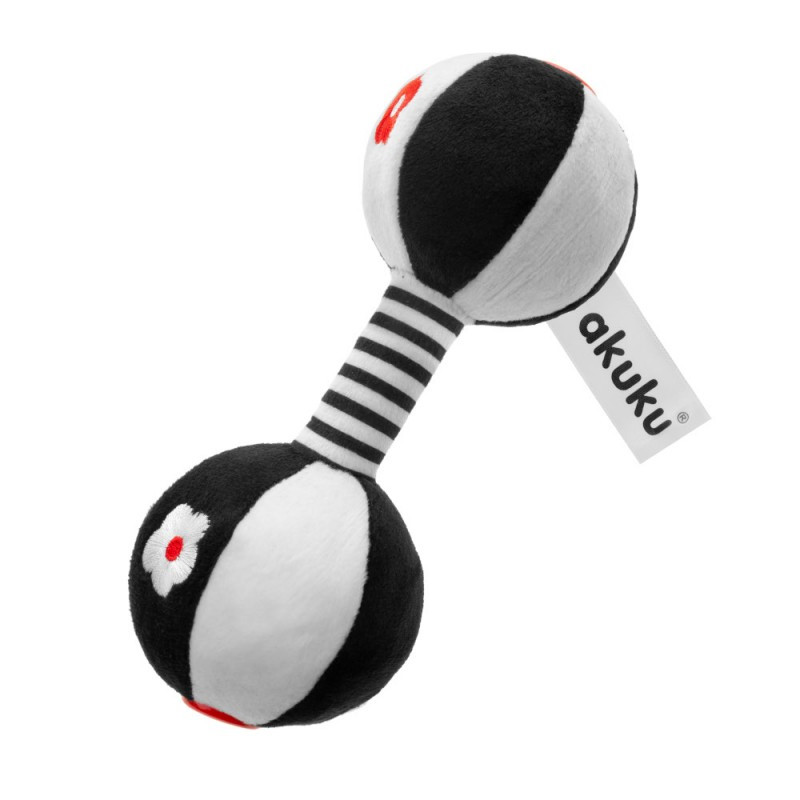 Плюшеве брязкальце гантель Akuku A0482