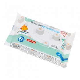 Зволожений туалетний папір з ароматом манго 50 шт. Akuku A0030