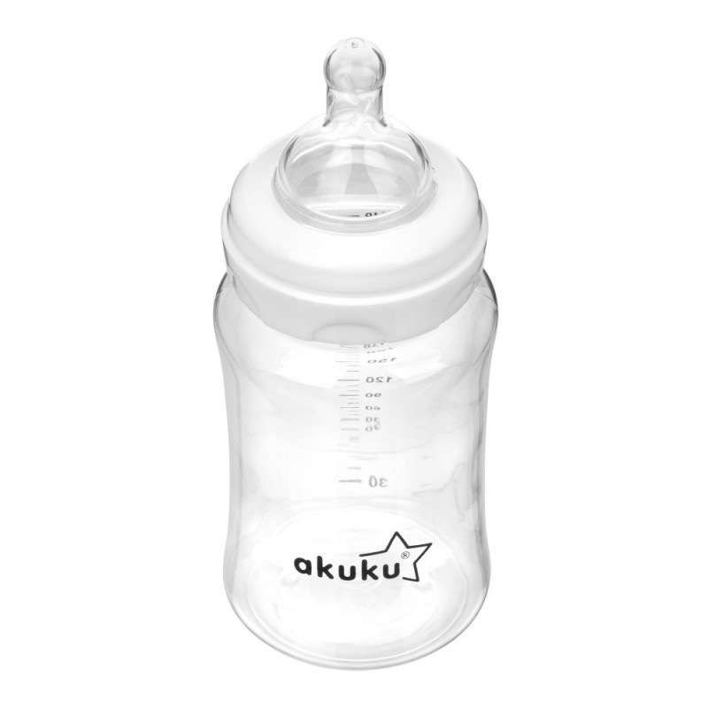 Пляшечка з широким горлом 240 мл Akuku A0107