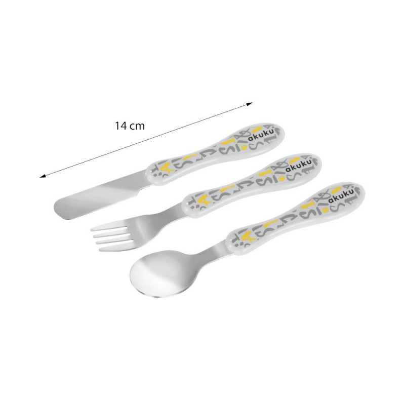 Набір столових приборів: вилка ложка ніж Akuku A0103