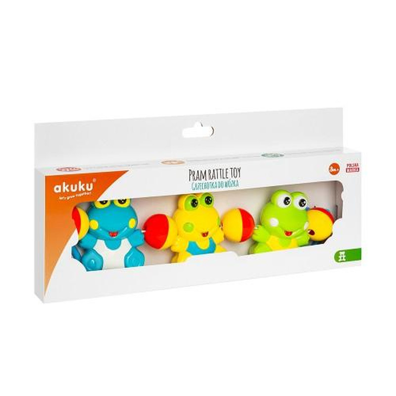 Бряскальце для коляски Жабки Akuku A0353