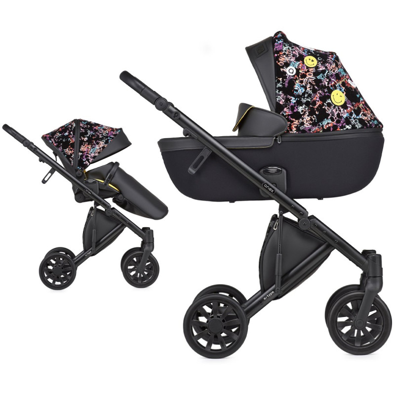 Універсальна коляска 2 в 1 Anex E type x Smiley World Special edition art