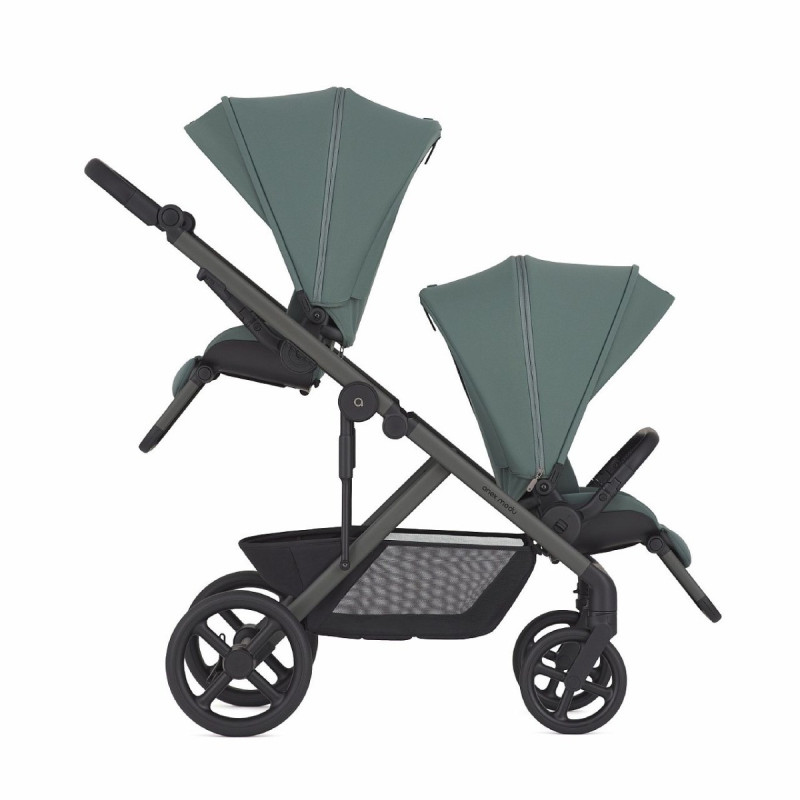 Універсальна коляска 2 в 1 для двійні Anex Modu Double Stroller (2carrycot+2seat) MD-02 | Greeny