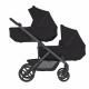 Універсальна коляска 2 в 1 для двійні Anex Modu Double Stroller (2carrycot+2seat) MD-03 | Nighty