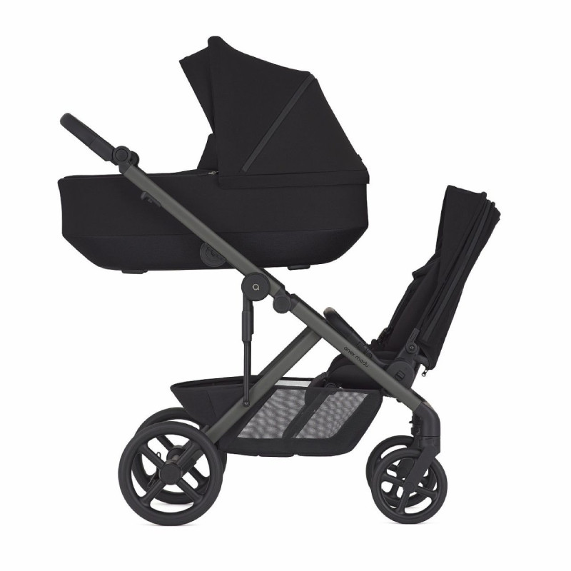Універсальна коляска 2 в 1 для двійні Anex Modu Double Stroller (2carrycot+2seat) MD-03 | Nighty