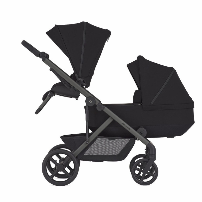 Універсальна коляска 2 в 1 для двійні Anex Modu Double Stroller (2carrycot+2seat) MD-03 | Nighty
