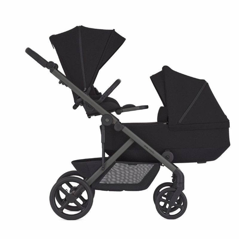 Універсальна коляска 2 в 1 для двійні Anex Modu Double Stroller (2carrycot+2seat) MD-03 | Nighty
