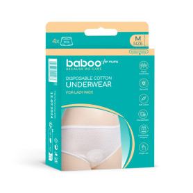 Труси BABOO Стерильні післяпологові, розмір М, 4 шт