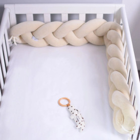Бортик Baby Veres коса 120х15 см Beige