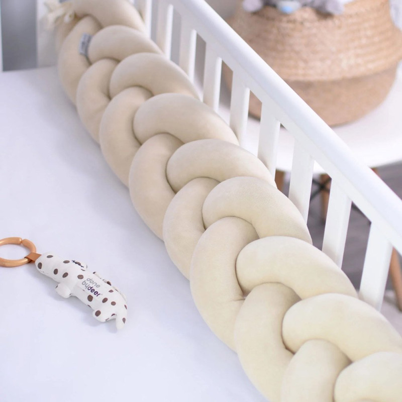 Бортик Baby Veres коса 120х15 см Beige