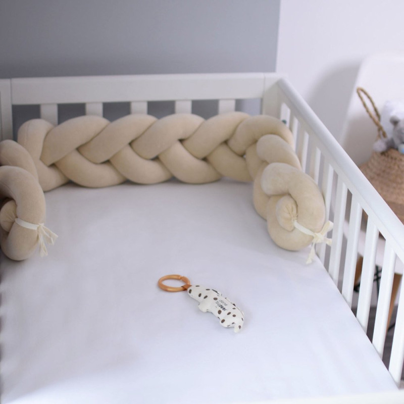 Бортик Baby Veres коса 120х15 см Beige