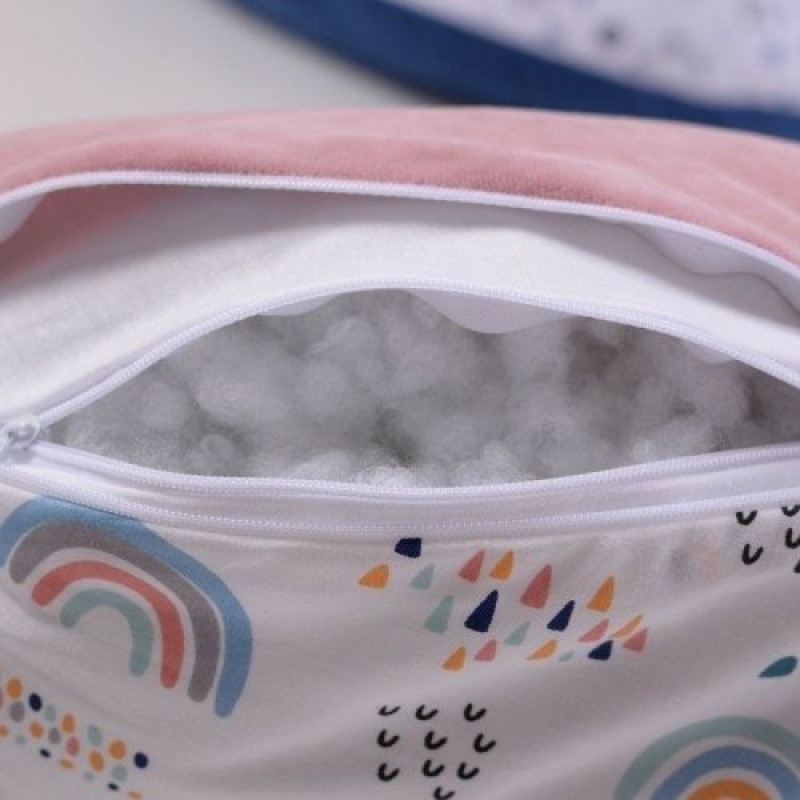 Подушка Baby Veres для годування Veres Comfort Dream Velour 170х75 см Rainbow