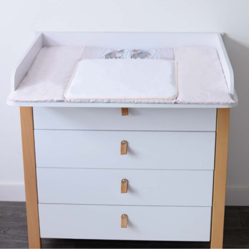 Сповивальний матрац Baby Veres сSummer Bunny NEW, 72х80 см pink