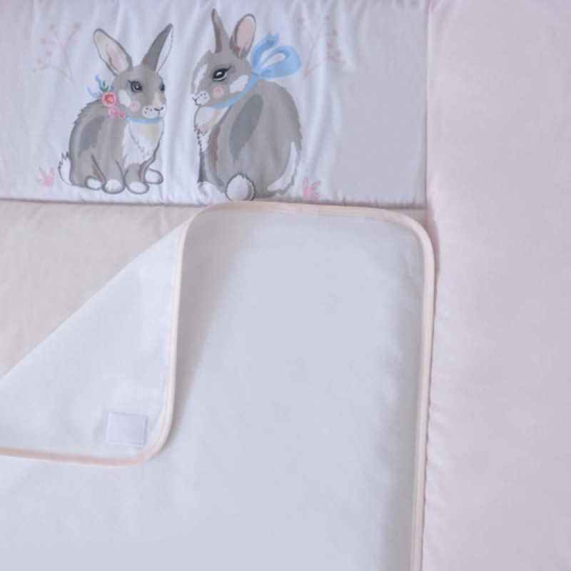 Сповивальний матрац Baby Veres сSummer Bunny NEW, 72х80 см pink