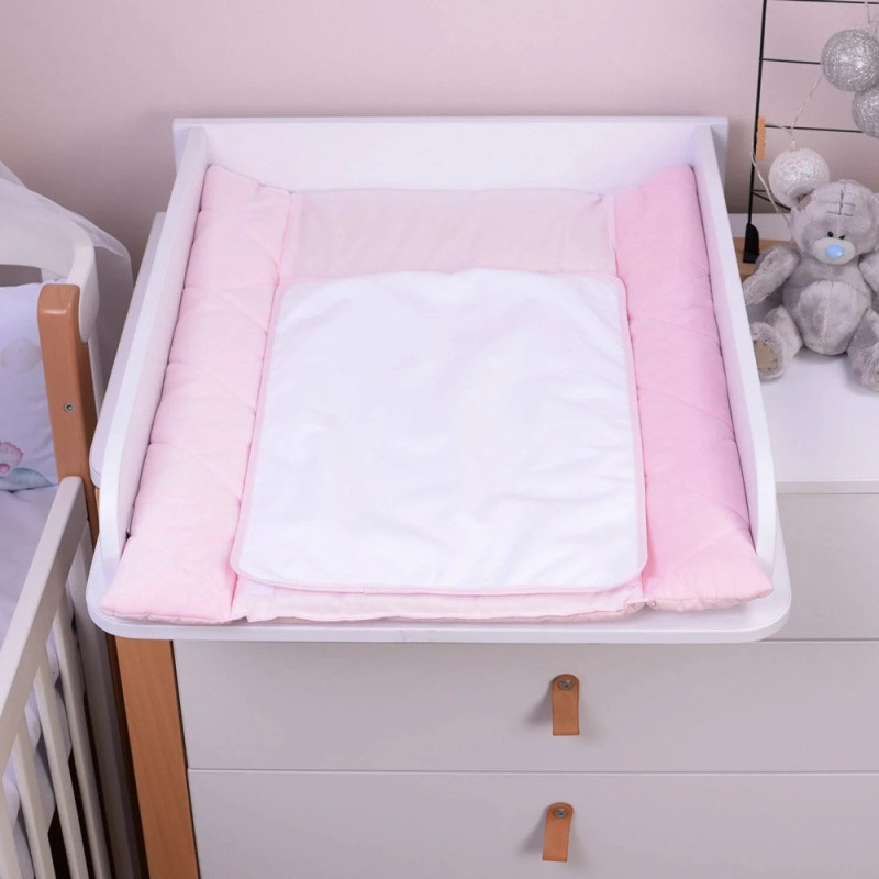 Сповивальний матрац Baby Veres Velour 50х70 см Lignt pink