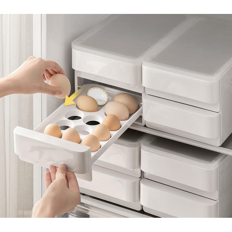 Багаторівневий висувний контейнер для зберігання яєць Babyhood