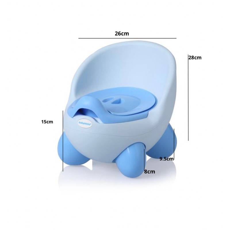 Горщик Babyhood Кью Кью світло блакитний