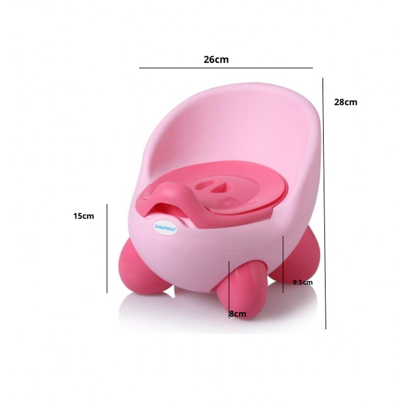 Горщик Babyhood Кью Кью світло рожевий