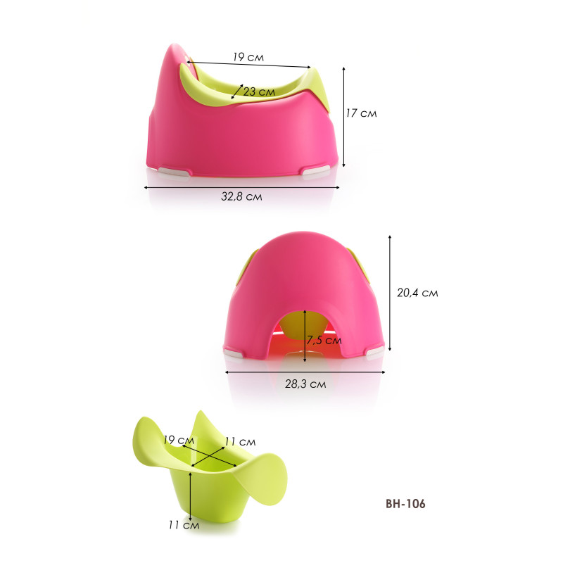 Горщик Babyhood Дора рожевий