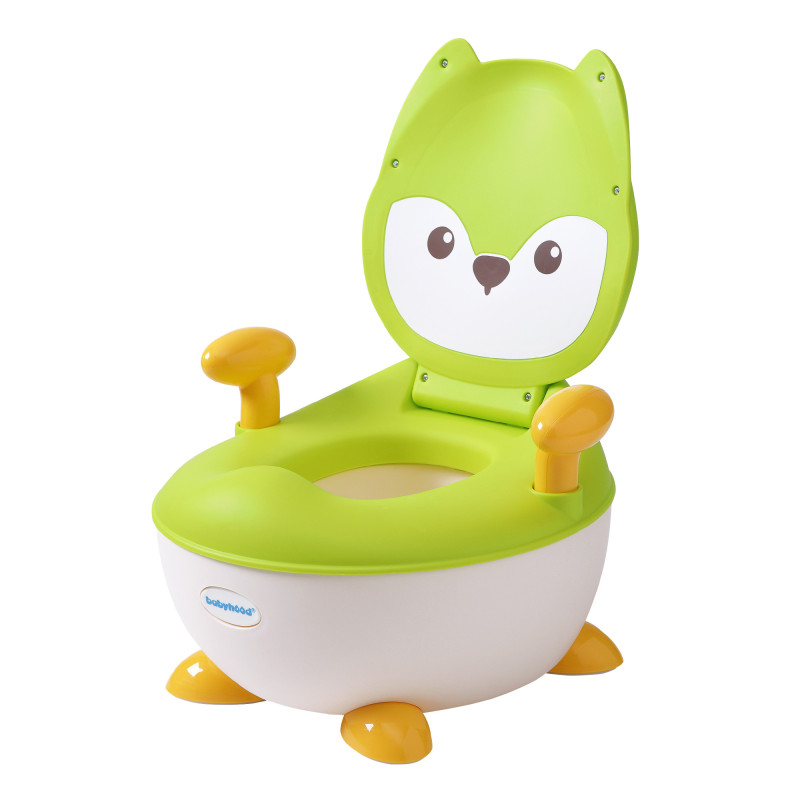 Горщик Babyhood Лисиця з поліуретановим кільцем зелений